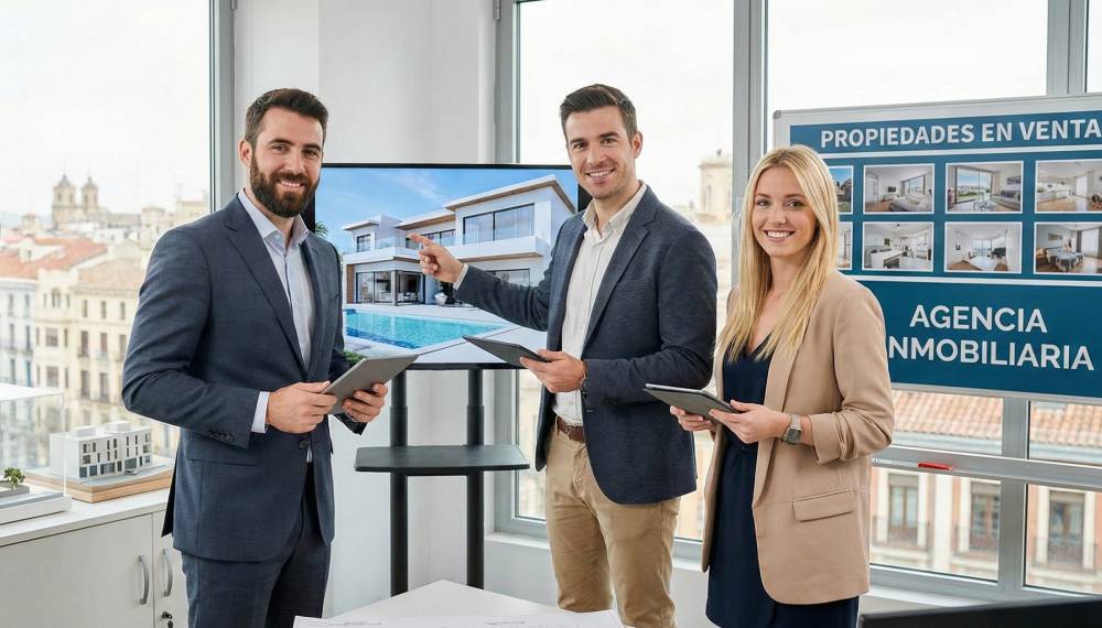 Agents in modern office